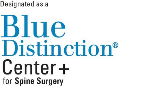 Logotipo de Blue Cross Blue Shield Center of Distinction for Spine Surgery
